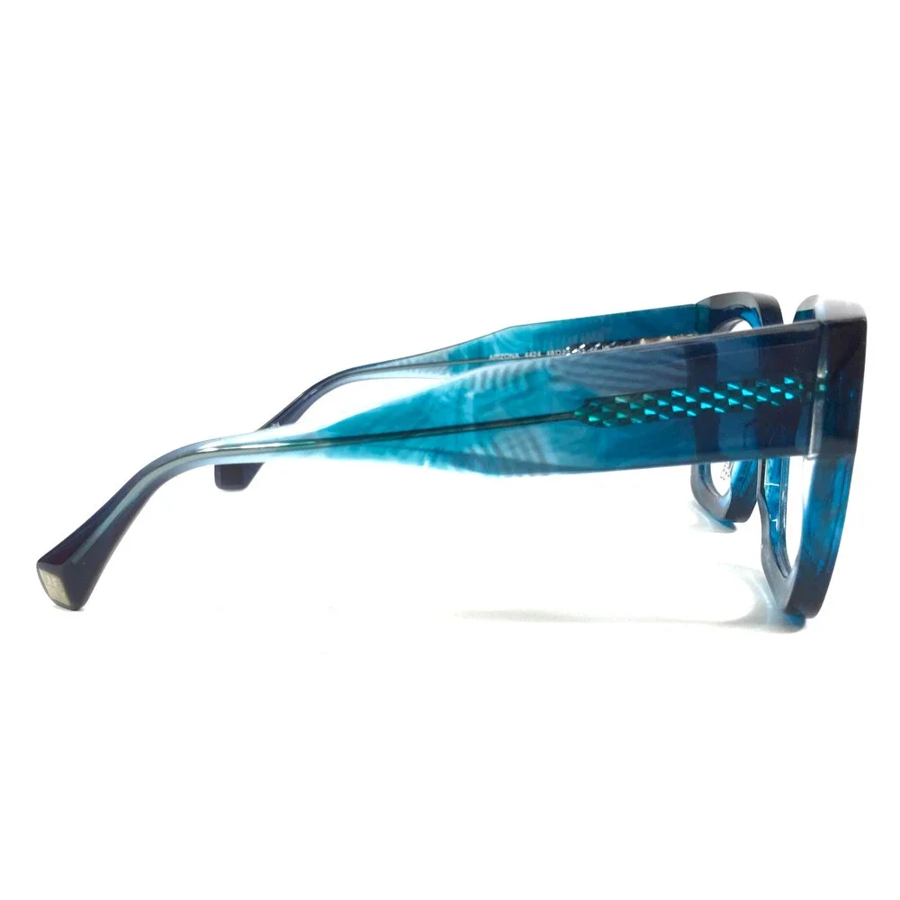 J.F. Rey Eyeglasses Frames ARIZONA 4424 Green Peacock/Turquoise Square 48-22-143